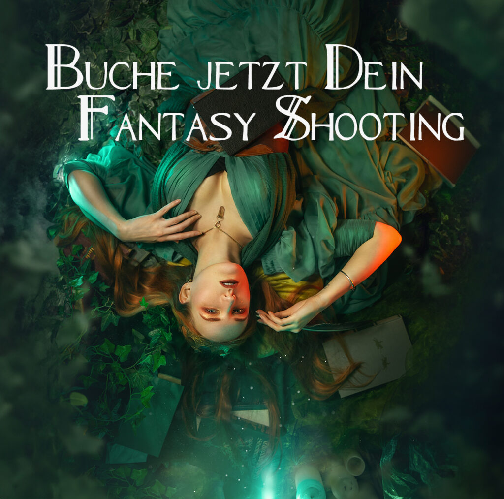 Ein Tag als Held: Fantasy Shooting, Prinzessin, Königin, liegt auf Büchern und Waldboden